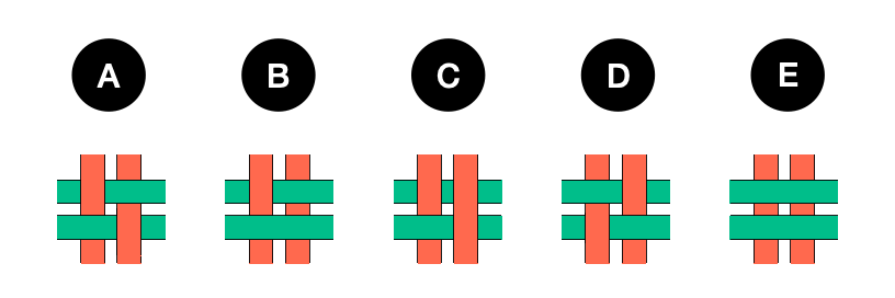 Spatial sense – math problem grade 1-2 - candidate answer list