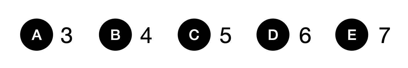 What is the weight of each white ball? - candidate answer list