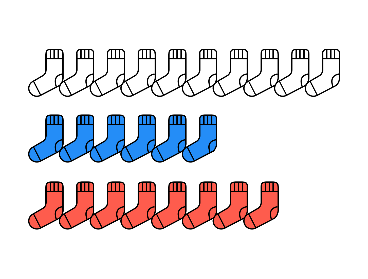Probability Math Problem – 24 socks
